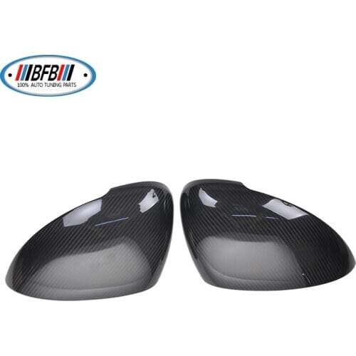 Real Carbon Fiber Side Mirror Caps Rearview Mirror Cover Sticker For Macan 2014-2017