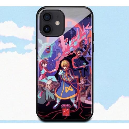 Hunter X Hunter Kurapika Case For iPhone 6 6s 7 8 Plus 11 12mini 12Promax X XS XR SE2 Tempered Glass Case