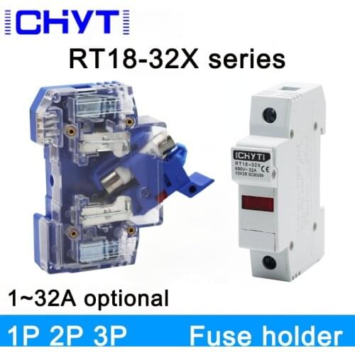 1Sets 10*38mm Fast Blow Ceramic Fuse With Holder Fuse Base 250V 1A 2A 4A 6A 8A 10A 16A 20A 25A 32A RO15 RT18 RT14