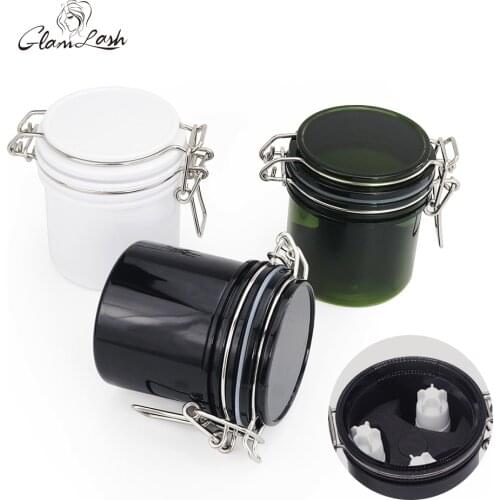GLAMLASH Eyelash Glue Storage Tank Activated Sealed Storage Jar Container Adhesive Stand Eyelash Extension Makeup Tool