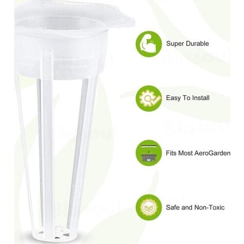 Hot 50 Plant Baskets Pod-Shaped Plastic Slotted Net Plant Cups Suitable for AeroGarden Hydroponics Planting Systems