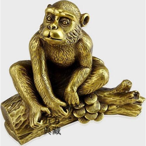 Copper pendulum piece 12 Zodiac monkey mascot home decoration bronze instrument pendulum Feng Shui cute fortune pendulum