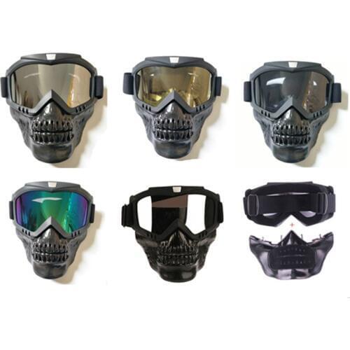 Motorcycle Helmet Goggles Detachable Mask Windproof Sports Glasses Dual Sport bike Dirt Bike Scooter Offroad
