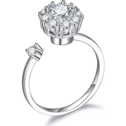 Charm zircon rotating ring rotating electroplating ring