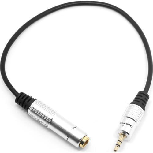 OOTDTY Audio Aux 6.35mm 1/4" Female to 3.5mm 1/8" Male Stereo Headphone Adapter Cable