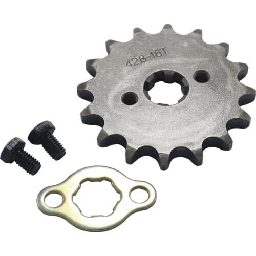 16T Tooth 428 ID 17mm /20mm Front Engine Sprocket For Motorcycle Dirt bike ATV Quad Buggy