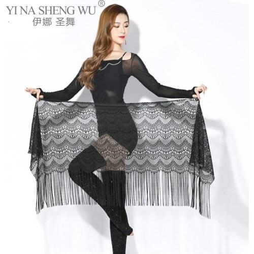 Belly Dance Hip Scarf Practice Clothing New Adult Female Elegant Top Fashion Tassel Hip Scarf Profession Performance Waist Belt