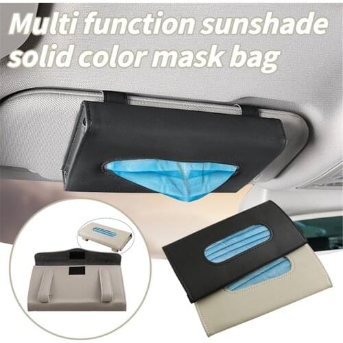Portable Draw Type Plastic Storage Box For Disposable/Cloth Face Coverings Mask For Car Organizer Disposable Mask Case Container