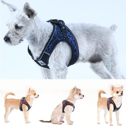 Mesh Pet Harness for Small Medium Puppy Dogs Reflective Dog Harnesses for Schnauzer French Bulldog mascotas perros accesorios