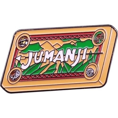 Jumanji Chess Board Game Lapel Pin Adventure Badge Fun Gift