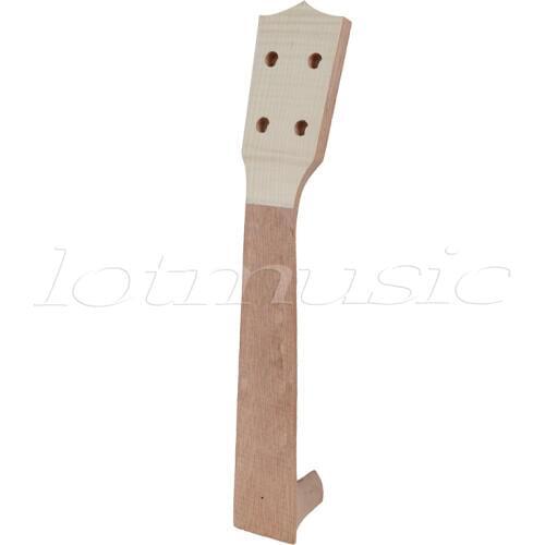 Neck for 23 Inch Concert Ukulele Uke Ukelele Hawaii Guitar NeckLuthier Okoume Maple Wood Head Veneer