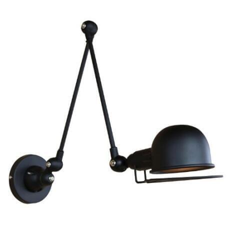 Nordic creative double-section telescopic manipulator universal adjustment loft retro industrial long arm restaurant wall lamp