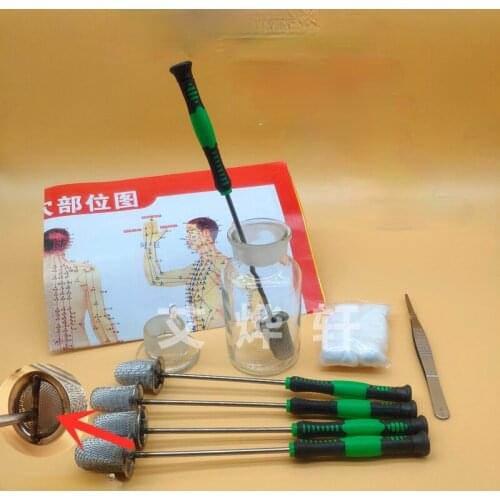 Replaceable cotton cupping ignition rod Cupping Booster, Anti-scald, Anti-slag, Glass Fire Cupping,Household cupping tool