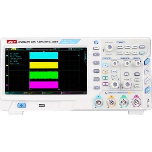 UPO2000CS Series Digital Phosphor Oscilloscope UPO2072CS/UPO2074CS/UPO2104CS/UPO2202CS 2/4 Analog Holes 1GS/s 50000wfms/s