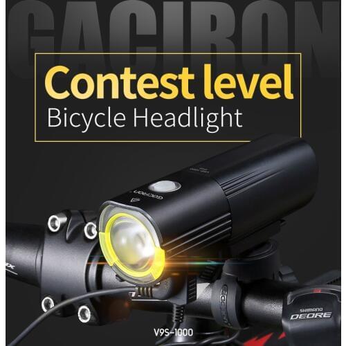 Gaciron V9S Bicycle Headlight USB Charge Internal Battery Cycling LED Lighting