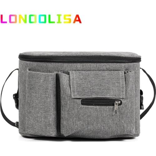 Baby Stroller Cup Holder Bag Large Capacity Organizer Car Shoulder Sac Hooking Diaper Trolley Travel Lady Organizer Accessories