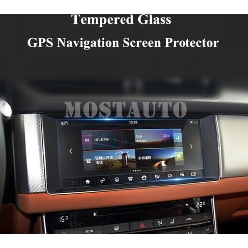 10.2" Tempered Glass GPS Navigation Screen Protector For Jaguar XF X260 2016-2018 1pcs Car Accessories Interior Car Decor