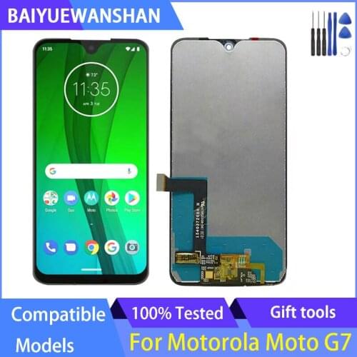 100% Tested For Motorola MOTO G7 LCD Display Touch Screen Assembly Replacement Display