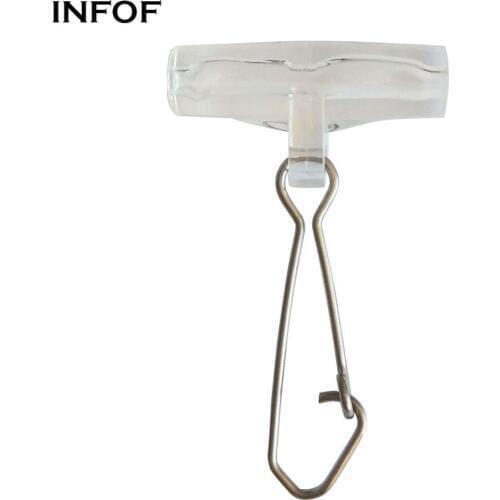 INFOF 100-pieces Snap Swivels Fishing Sinker Slider with Hooked Snap 3 Way Swivel Hook Fishing Connector Carp Fishing Tackle