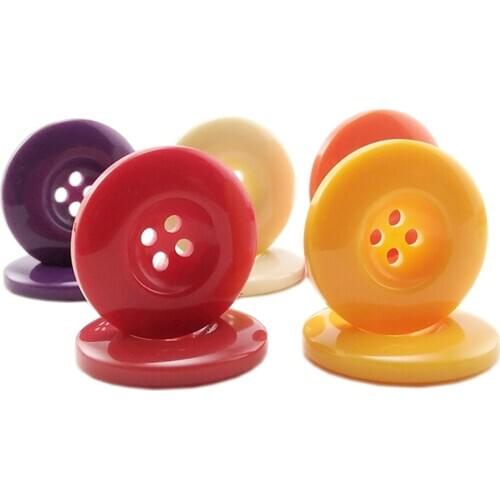 15mm 18mm 20mm 23mm 25mm 28mm 30mm 34mm 38mm 4 Hole Plastic Resin Round Buttons Black White Button Fit Sewing Scrapbooking DIY