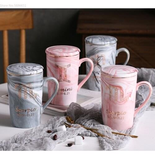 2pcs 12 Constellation ridegroom Bride Wedding Birthday Guest Gift Cup Baptism Favors Anniversary Gift