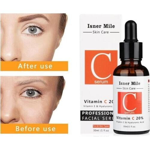 30ML Vitamin C Serum Hyaluronic Acid Retinol Isner Mile V 2.5% Face Serum Anti-wrinkle Acne Removal Moisturizing Face Essence