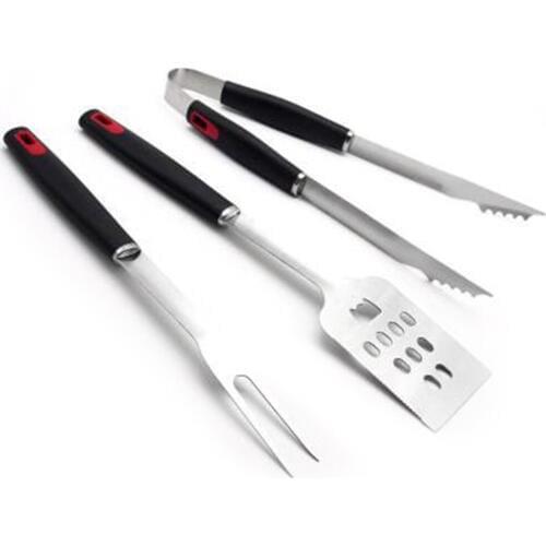 4pcs Stainless Steel BBQ Grilling Utensil Tools Set Camping Outdoor Heavy Duty Grill Camping Cookware Accessories