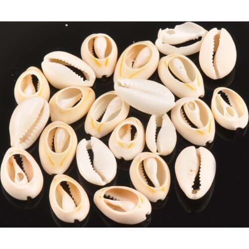 50pcs/bag Natural Seashell Loose Beads Home Decoration DIY Craft Conch Shell Pendant Jewelry Accessories Christmas Gifts