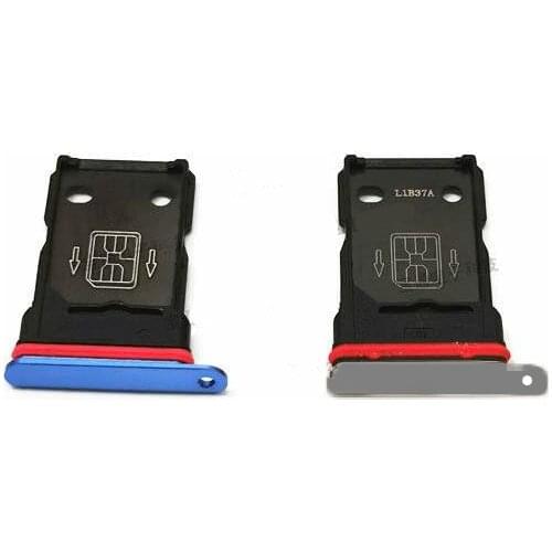 7T Sim Cards Adapters For Oneplus 7T One Plus Dual Tray Socket Slot Holder Chip Drawer Replace Repair Housing Parts