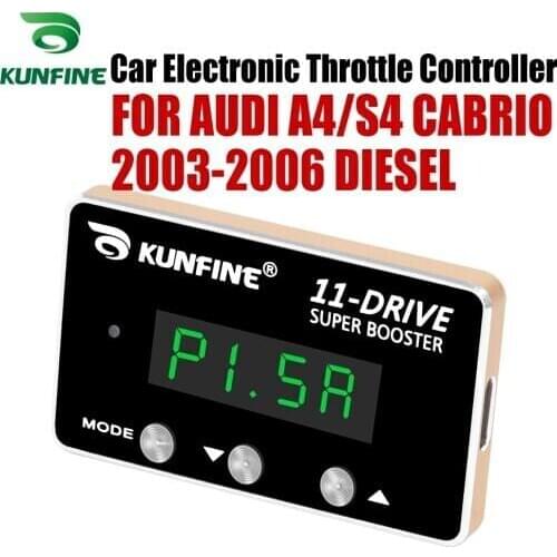 KUNFINE Car Electronic Throttle Controller Racing Accelerator Potent Booster For AUDI A4/S4 CABRIO 2003-2006 Tuning Parts