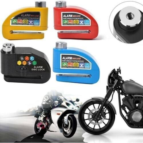 Motorcycle Alarm Lock Disc Brake Lock Anti-theft Waterproof Security Alarm Safety Siren Lock Accessories