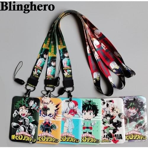 CB815 Cartoon Anime Lanyard ID Badge Holder Keychain ID Card Passport Gym Mobile Badge Holder Key Holder Key Rings