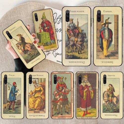 Le Tarot Egyptien de Dusserre Art Phone Case for Xiaomi Mi Note 10 Lite Mi 9T Pro xiaomi 10 10 CC9 Pro 9SE