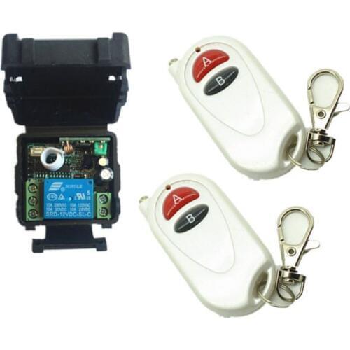 DC 12v 10A 1CH wireless RF Remote Control Switch Transmitter+ Receiver For Access/door Control System