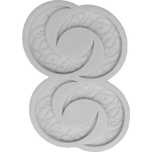 Eid Mubarak Arabic Font Silicone Cake Fondant Mold Cookie Chocolate Sugar Craft