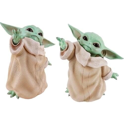 Star Wars Anime Figures Baby Yoda bebe Mandalorian Action Figure Hand-madel Toys Kids Adult Gifts Ornaments