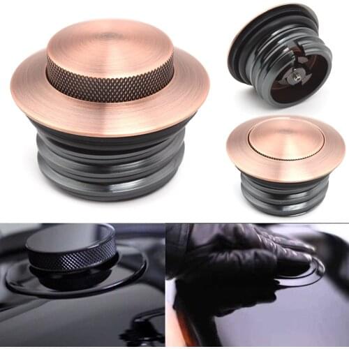Motorcycle fuel tank cap Flush Pop-up Gas Vented Cap Tank Cover for Harley Davidson Dyna Street Bob Softail Sportster 883 1200