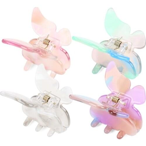 Butterfly Jaw Hair Claw - Hair Accessory for Women Girls Pretty Hair Ornament Jewelry Tiara for Thin Braids Party Wear Daily