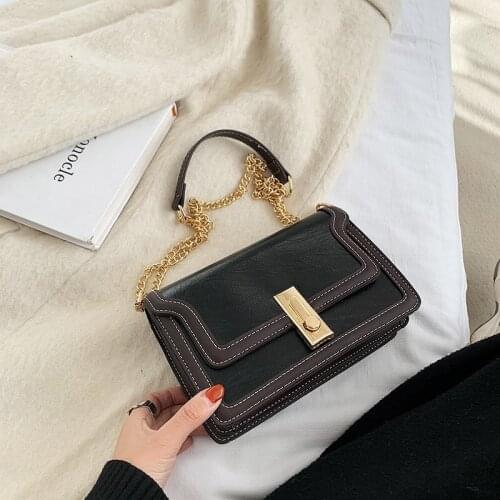 New Crossbody Bags for Women Messenger Bags A Main Female Leather Shoulder Bag for Girls Luxury Square Flap Bag Girls Bolsa