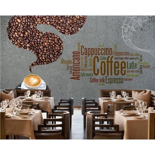 Beibehang Custom wallpaper personalized hand-painted brick wall coffee shop western restaurant background wall room 3d wallpaper