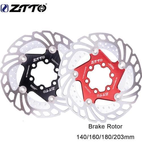 ZTTO 1pc MTB DH Bicycle Disc Brake Cooling Floating Rotor 203mm 180mm 160mm 140mm 6 bolts Rotor steelFor mountain Bike RT99 RT86