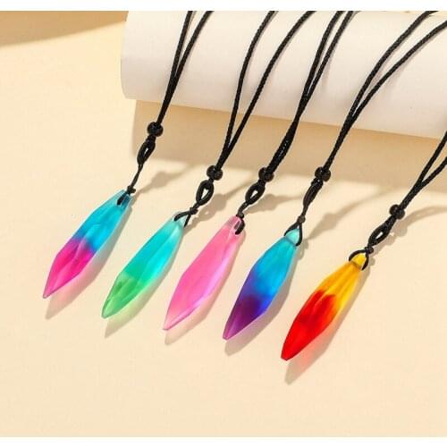 Make a Wish Natural Stone Water Drop Necklace Lover Opal Stone Waterdrop Pendant Necklace Charm Jewelry Unique Jewelry