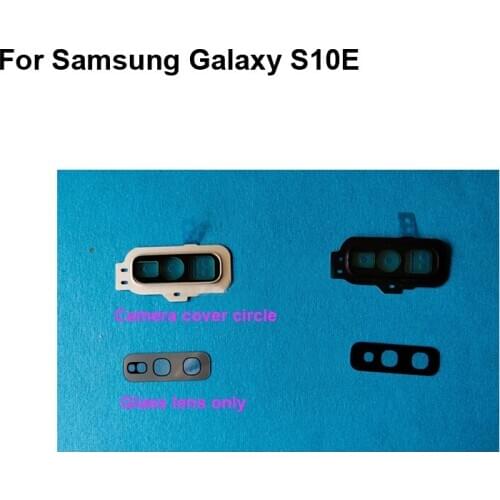 For Samsung Galaxy S10E Rear Back Camera Glass Lens +Camera Cover Circle Housing Parts Replacement test good S 10 E