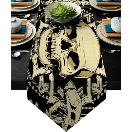Terror Skull Table Runner Table Flag Home Party Decorative Tablecloth Table Runners