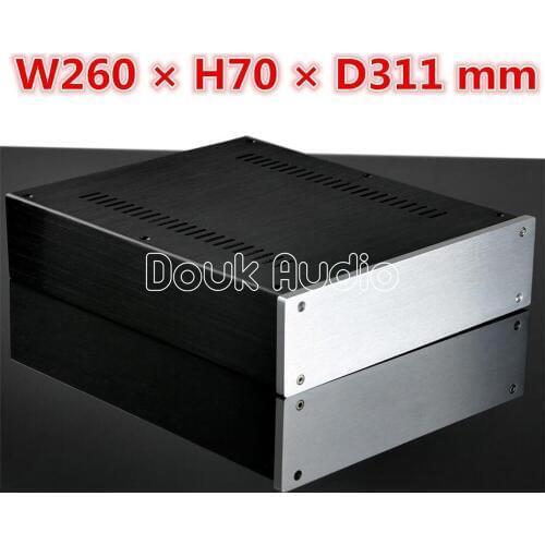 Nobsound Aluminum Chassis Power Amplifier Enclosure DAC Shell Headphone Box