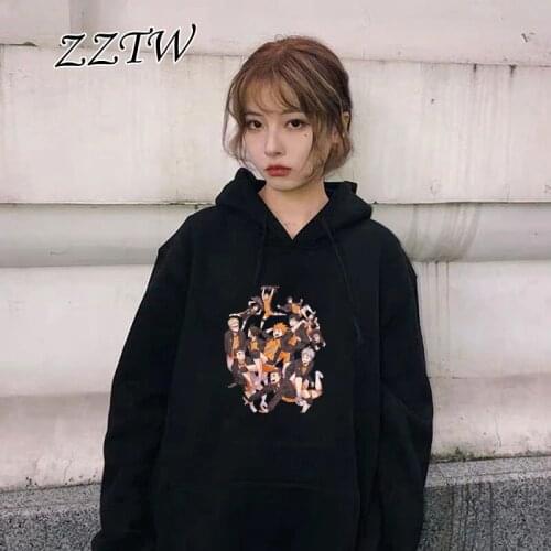 Oya Oya Oya Haikyuu Women Hoodie Cartoon Kuroo Graphic Sweatshirt Anime Bokuto Manga Shoyo Volleyball Creative Streetwear