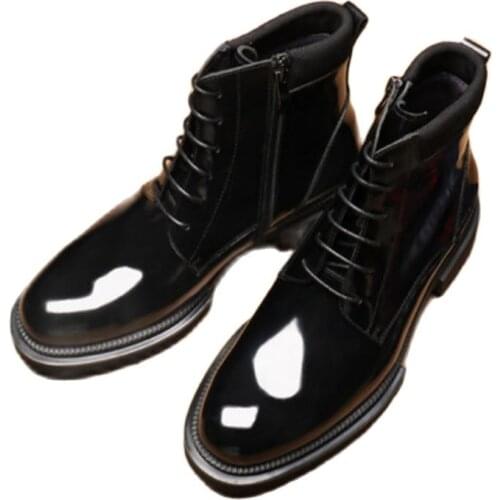 Winter Suede Martin boots, high-top leather boots, thermal work boots, English leather mens boots, cotton boots