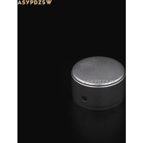1 PCS Full aluminum Sandblasted silver 38*22 Power amplifier solid Volume potentiometer knob