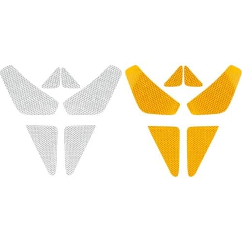 4PCS Car Door Reflective Warning Stickers for Tesla Model 3 Safety Warning Mark Open High Reflective Strips