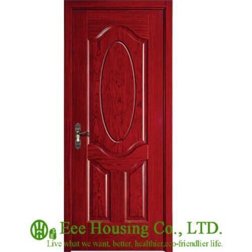 40mm thickness Timber veneer door for apartment, Swing type door, inward & outward opening entry door, MDF Timber door